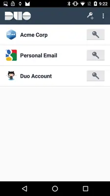 Duo Mobile android App screenshot 1